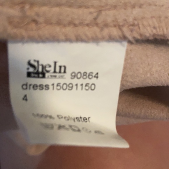 Microfibre suede faux wrap mini dress - Picture 7 of 7